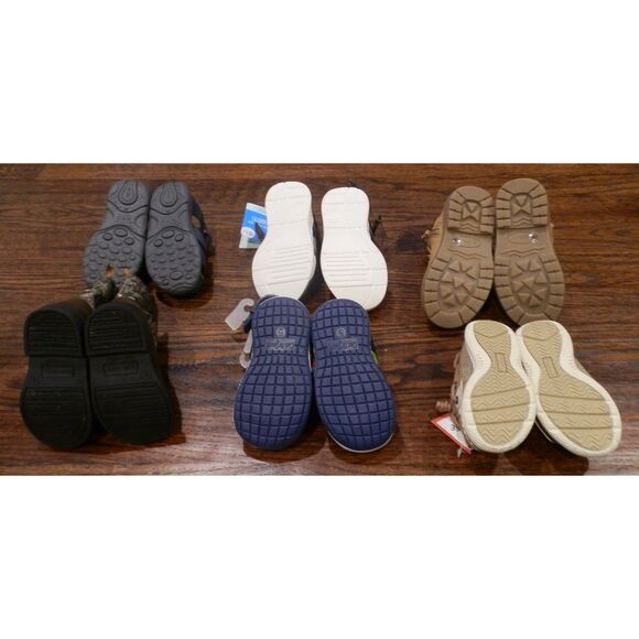 Kids Boys Toddler Baby Shoes Mixed Brand Size Lot of 6 Various Sizes 4 - 7 - Picture 2 of 2